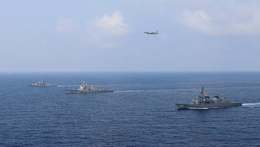 HMAS Arunta RAAF P 8A Poseidon conclude trilateral training